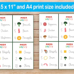 Printable Pizza Toppings Game, Pizza Party Create Your Own Pizza ...