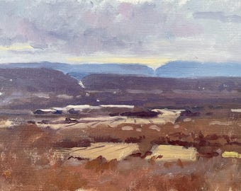 Original Plein Air Painting | Deleware Water Gap NJ Overlook