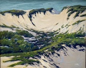 Original Oil Painting | Island Beach State Park Beach Day| Jersey Shore Art