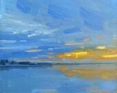 Original Oil Painting | Oceanic Bridge Sunset