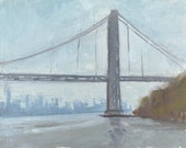 Original Oil Painting | Plein Air Painting | George Washington Bridge