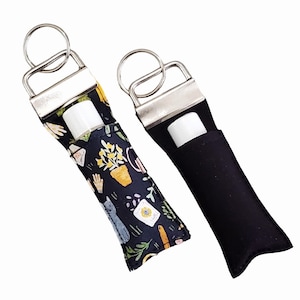 Lip Balm Chapstick Keychain or Holder, Key Fob, Lip Balm Pouch, Lip Balm Lanyard, Gift Under 20