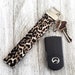 Leopard Print Keychain, Lanyard or Key Fob, Wristlet, Lanyard for Keys, Key Ring, Wallet Lanyard, Cell Phone Strap, Hands Free Keychain 