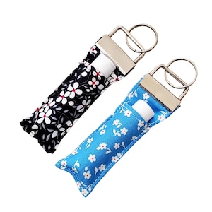 Chapstick Lip Balm Keychain, Key Fob to hold your Lip Balm, Lip Balm Pouch, Lip Balm Lanyard, Purse Accessories