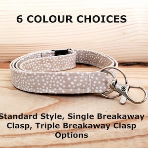 Teacher Breakaway Lanyard, Safety Medical Lanyard, Triple Breakaway Option Available, Photocard Holder, ID Badge Holder, Fabric Neck Lanyard