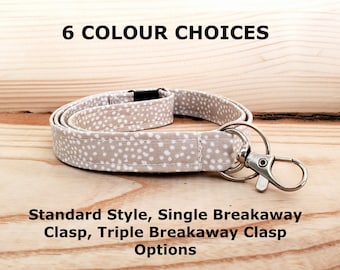 Teacher Breakaway Lanyard, Safety Medical Lanyard, Triple Breakaway Option Available, Photocard Holder, ID Badge Holder, Fabric Neck Lanyard