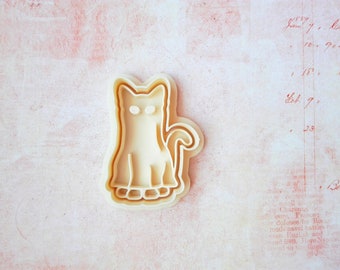 Cat in costume, ghost - cookie cutter set