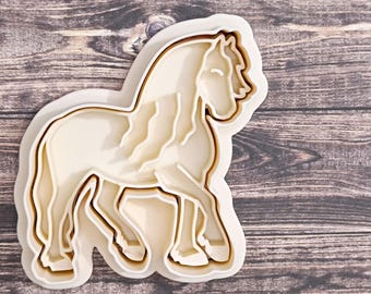 Friesian horse - cookie cutter set