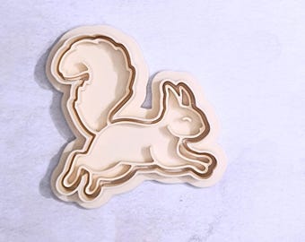 Squirrel, running - cookie cutter set