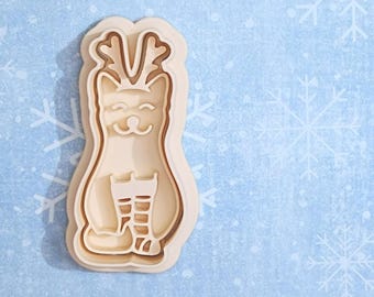 Kerstkat - koekjesvormset