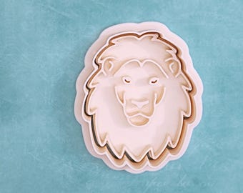 Lion, head - cookie cutter set