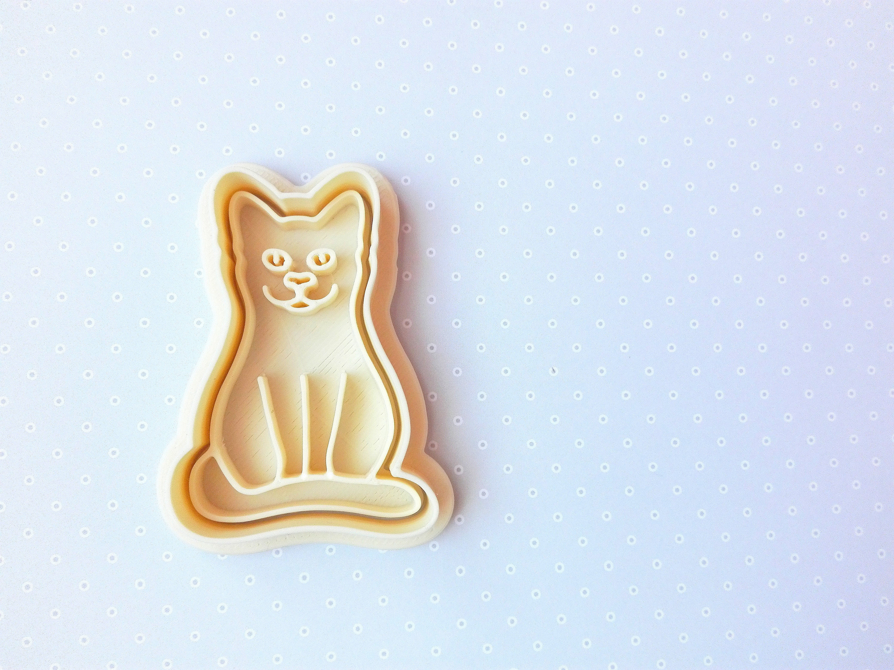 Sitting cat cookie cutter set Etsy