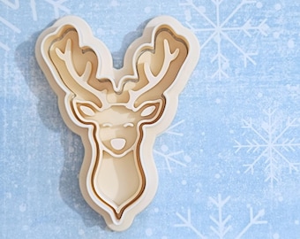 Cerf de Noël - set d'emporte-pièces
