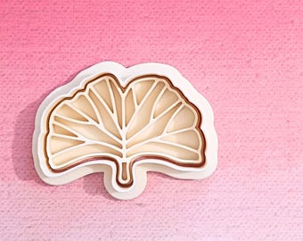 Ginkgo biloba leaf - cookie cutter set