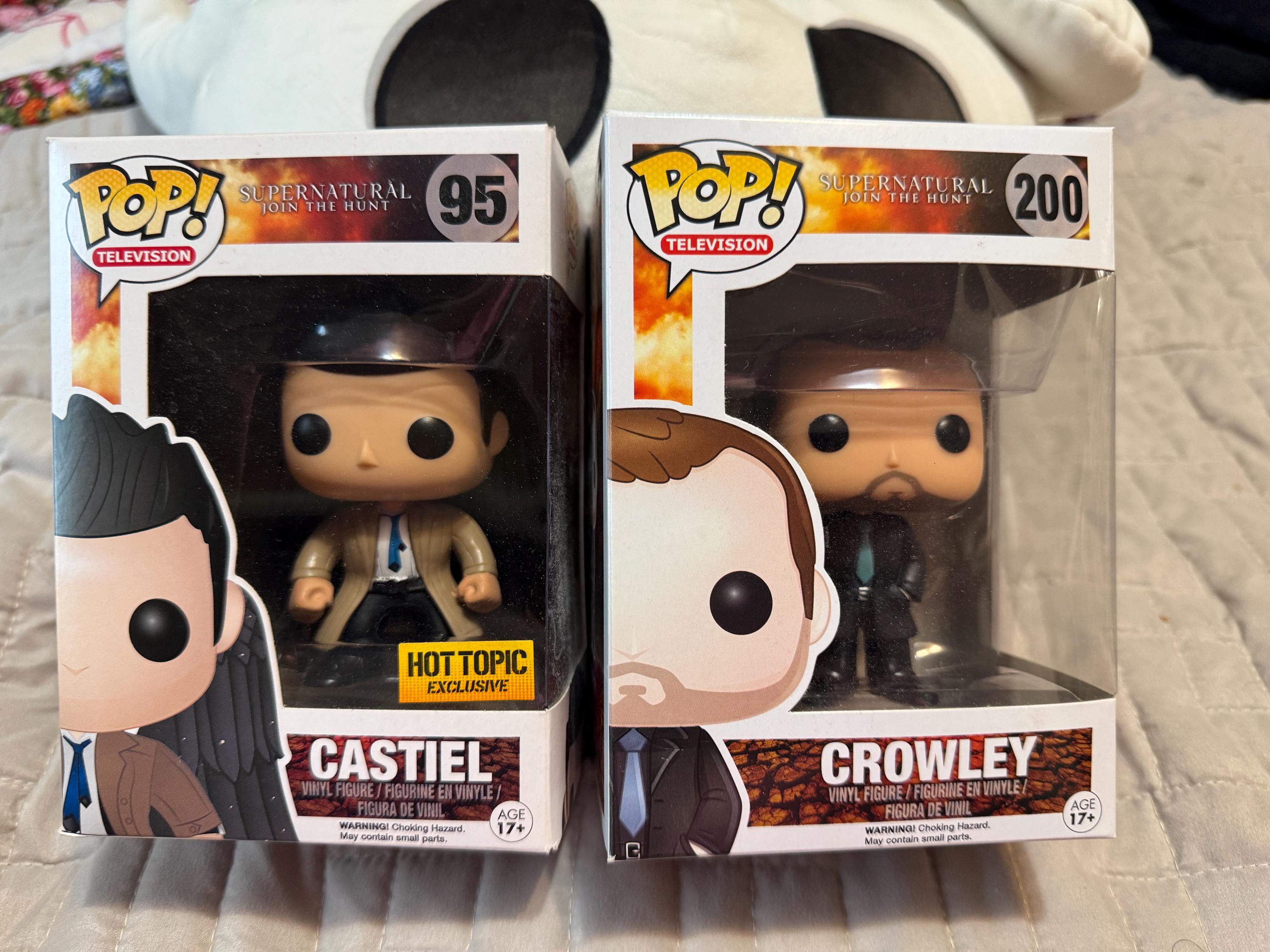 Funko Pop! Supernatural Castiel #95 Crowley #200 – Figures - Main Image