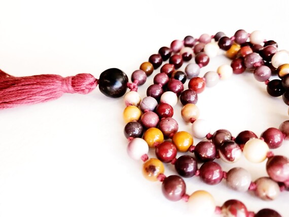 Self-Discovery 108 Natural Beads Japa Mala Yoga Wrap Bracelet Necklace with Lotus Seed Charm for Prayer Self-Discovery 108 Natural Beads Japa Mala Yoga Wrap Bracelet Necklace with Lotus Seed Charm for Prayer