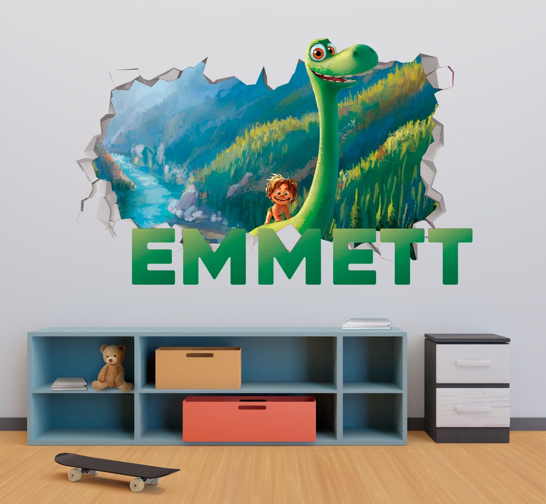 The Good Dinosaur Wall Decal Wall Sticker Custom Name Etsy