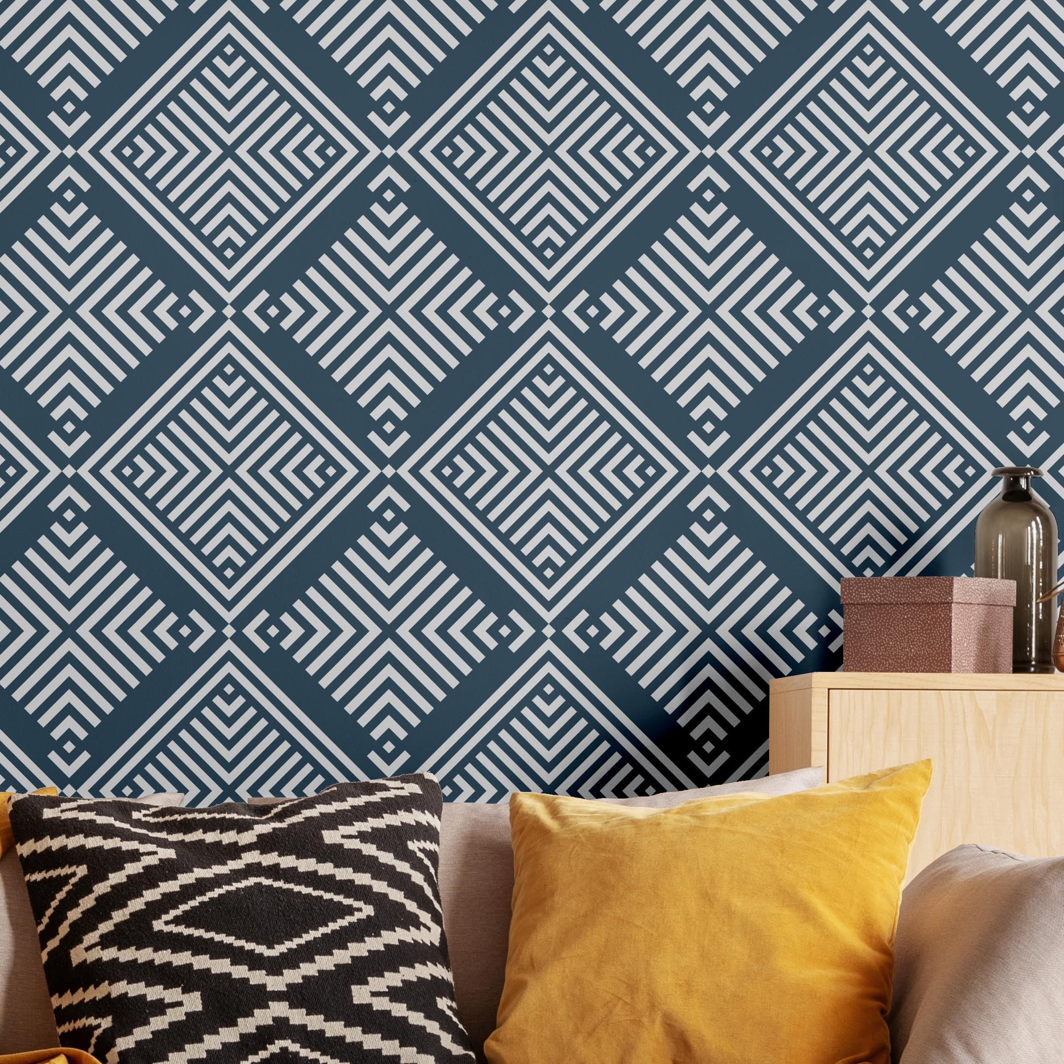 Boho style peel and stick wallpaper peel and stick wallpaper Etsy