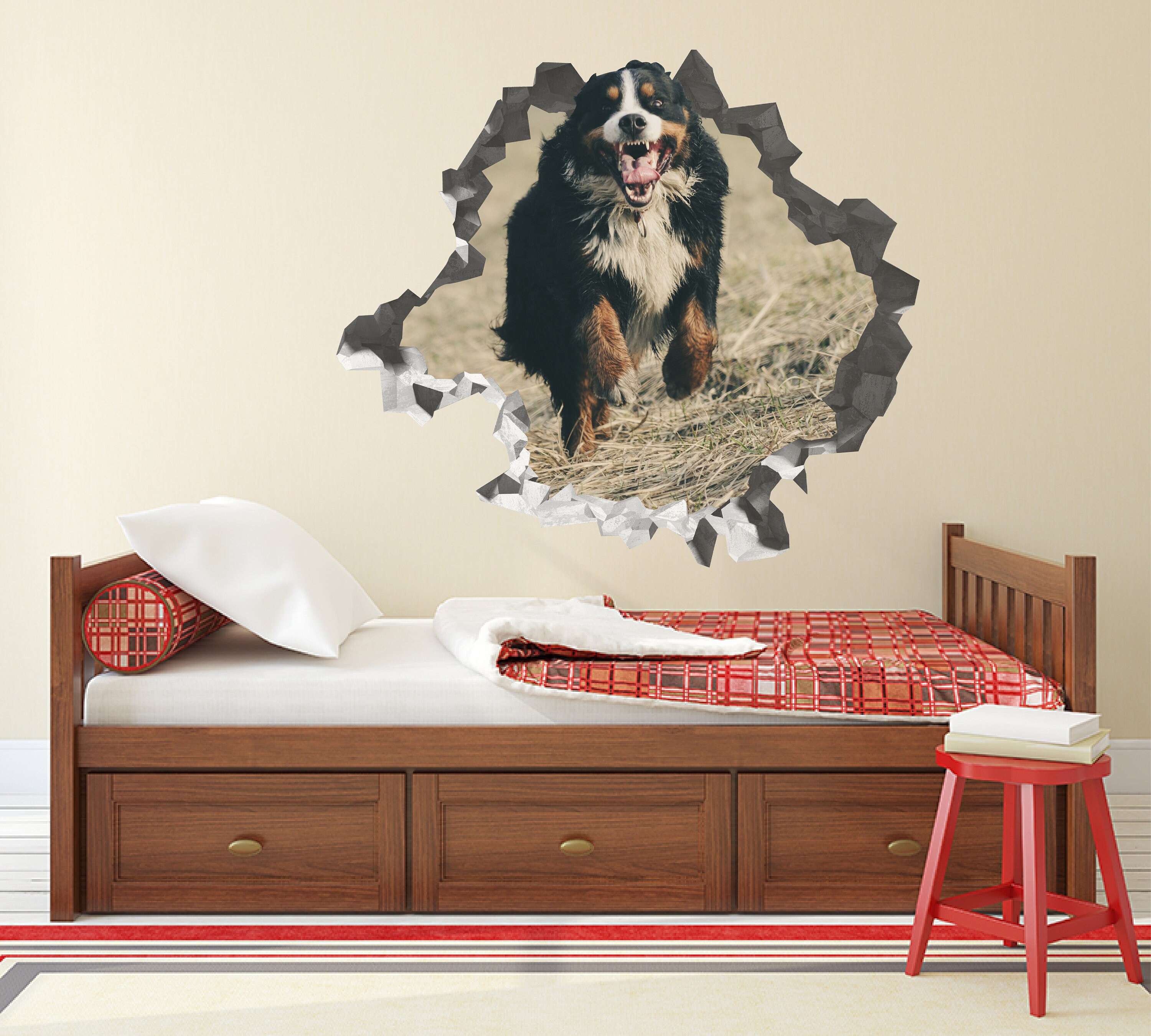 Funny Dog Wall Decor Animals Nursery Decoration Puppy Etsy