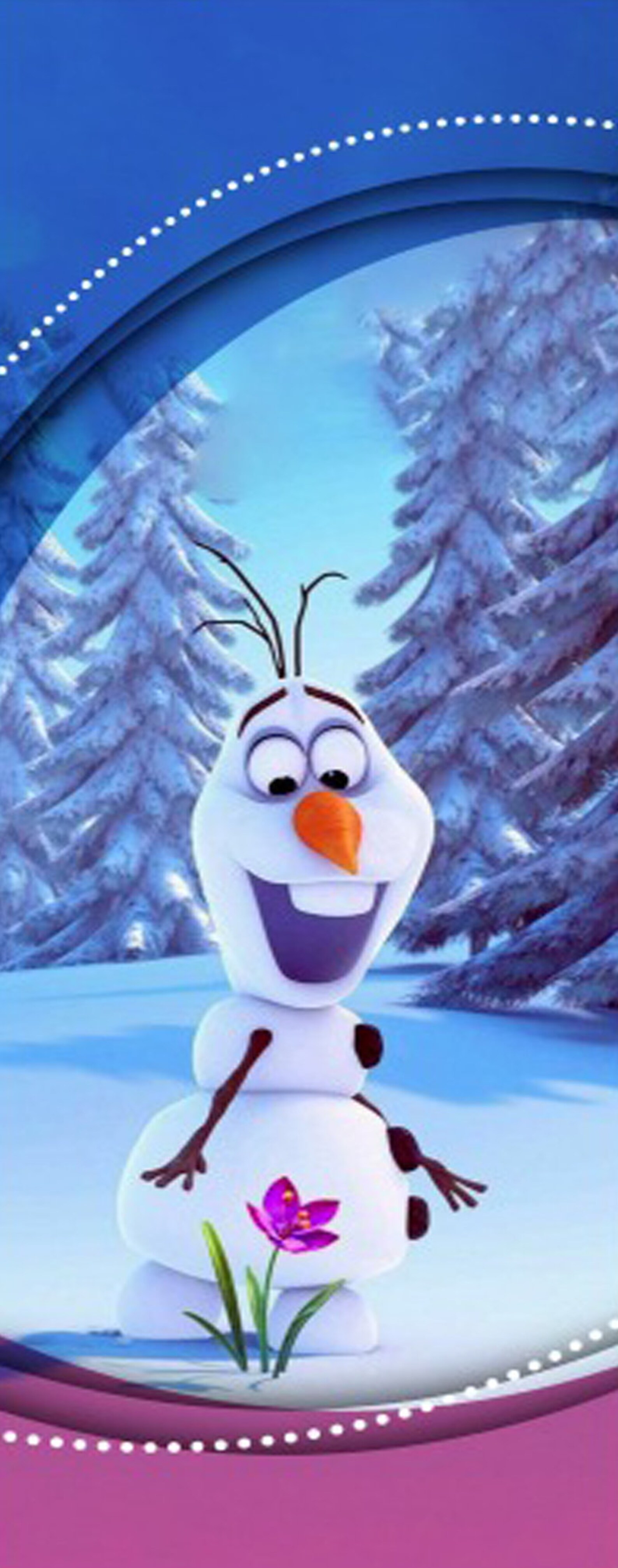 Frozen Olaf Funny Door Decal Decor Sticker Laminated Etsy