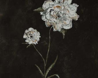 Simply Peony original painting by Brooke Ava