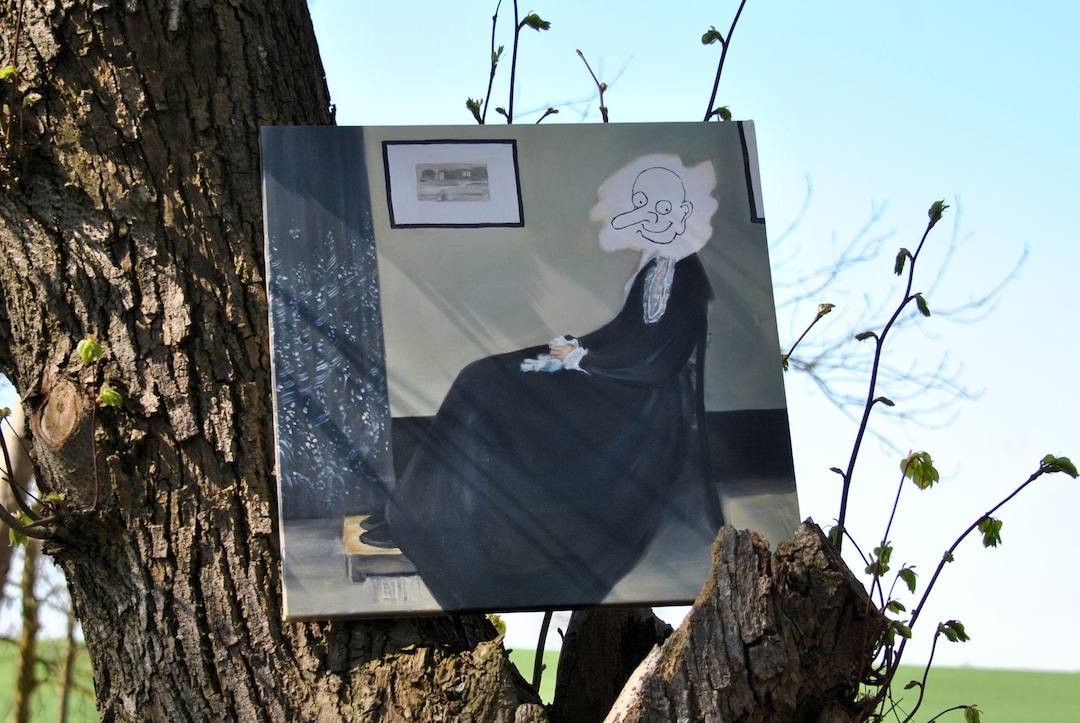 Mr.ビーン デニムアート 額縁付き ヴァレンティノ初のデニムが待望の