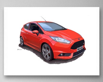 Car Illustration Etsy
