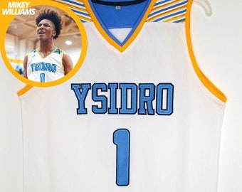 Mikey Williams High School Basketball Jersey - Ysidro | Throwback Custom Retro Sports Fan Apparel Jersey