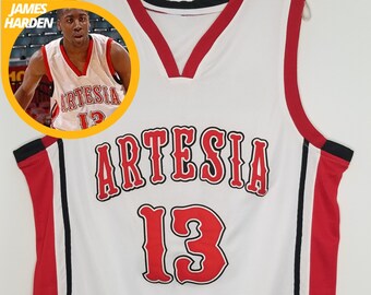 James Harden High School Basketball Jersey - Artesia (White) | Throwback Retro Custom Fan Jersey Sports Apparel