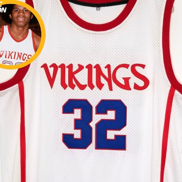 Magic Johnson High School Basketball Jersey - Vikings | Throwback Custom Retro Sports Fan Apparel Jersey