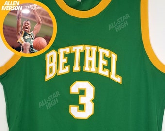 Allen Iverson High School Basketball Jersey - Bethel | Throwback Custom Retro Sports Fan Apparel Jersey