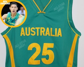 Ben Simmons Australia Basketball Jersey | Throwback Custom Retro Sports Fan Apparel Jersey