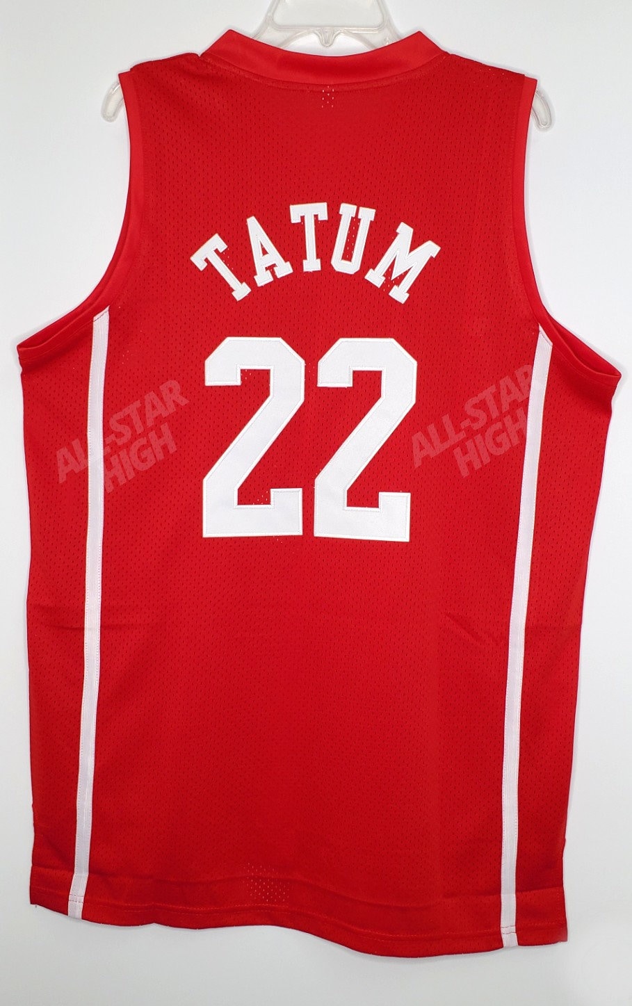 Jayson Tatum 22 Chaminade College Preparatory School Red Devils White  Basketball Jersey 2 — BORIZ