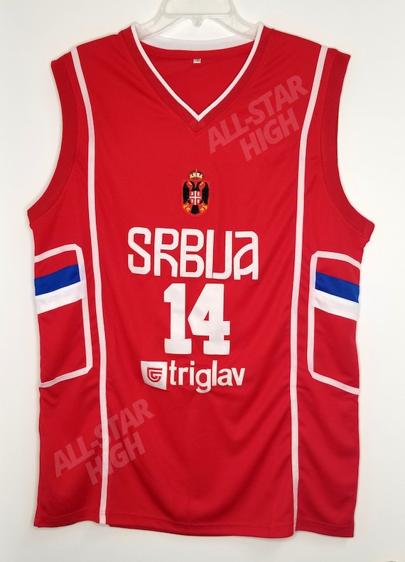 Throwback Jokic 14 Serbia Srbija Basketball Jersey All -  Israel
