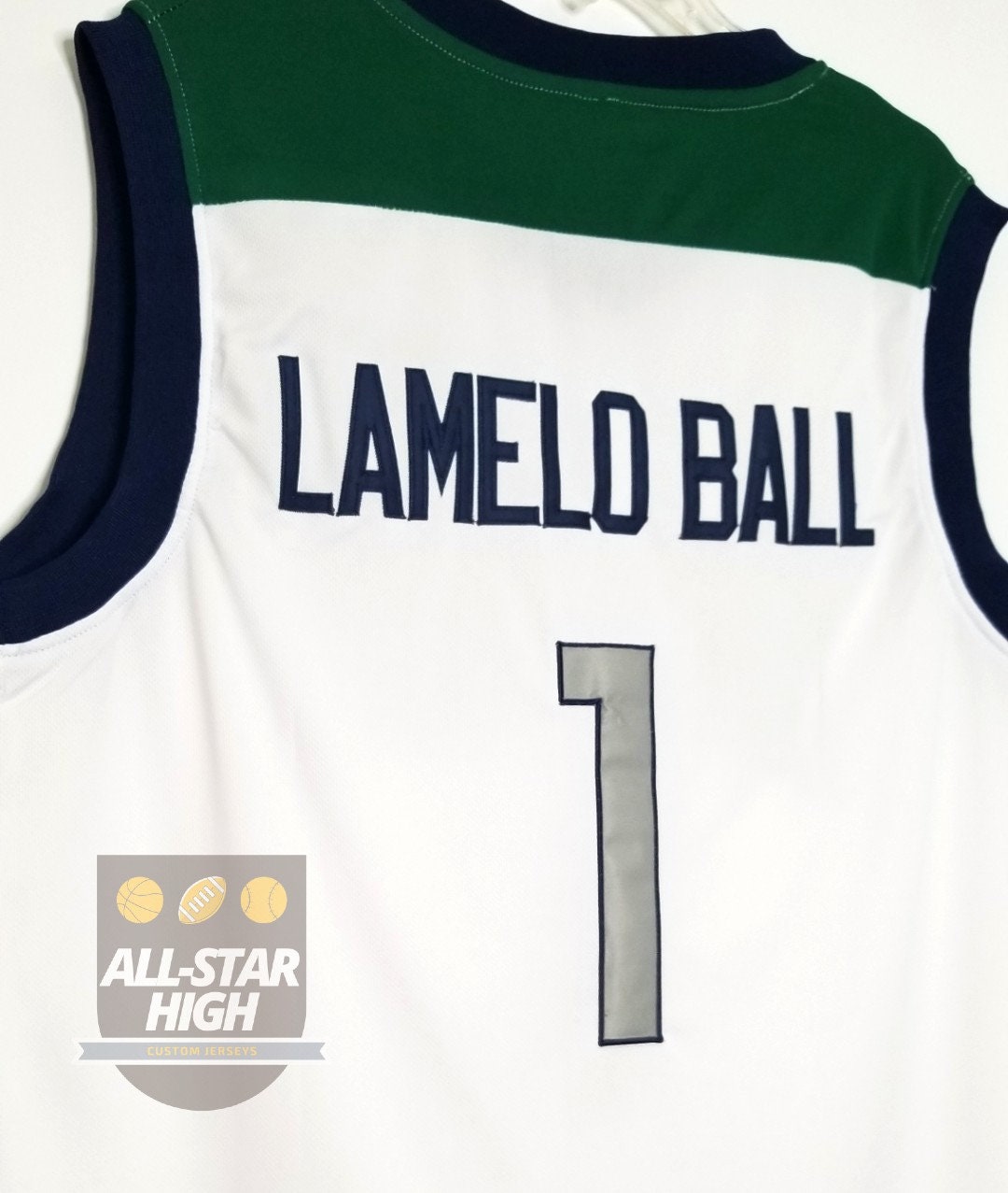 Retro LaMelo Ball #1 high School Basketball Jerseys Youth/Kids