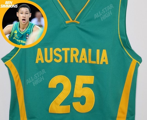 Ben Simmons Australia Basketball Jersey Throwback Custom Retro