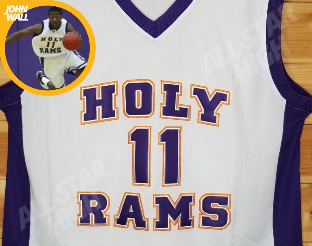 John Wall High School Basketball Jersey Holy Rams Custom 