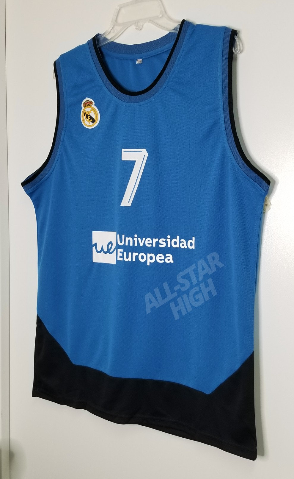 Luka Doncic 7 Real Madrid Teal/Black Basketball Jersey — BORIZ