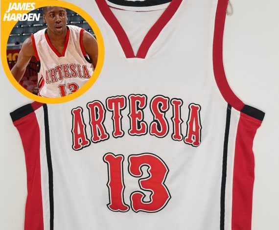 James Harden High School Basketball Jersey Artesia white Throwback