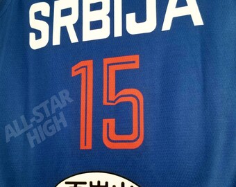 Nikola Jokic Serbia EuroLeague Basketball Jersey Custom Throwback Retr –  JordansSecretStuff