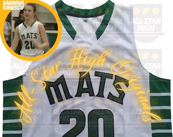 NEW Sabrina High School Basketball Jersey - Mats | Throwback Custom Retro Sports Fan Apparel Jersey