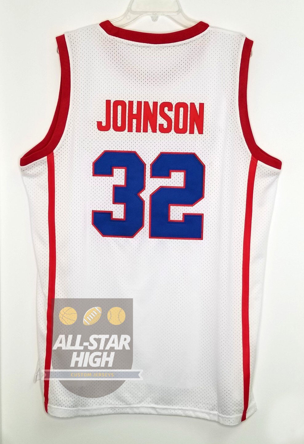 Magic Johnson 33 Magician State White Basketball Jersey — BORIZ