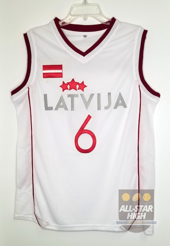 Kristaps Porzingis White Stitched NBA Jersey