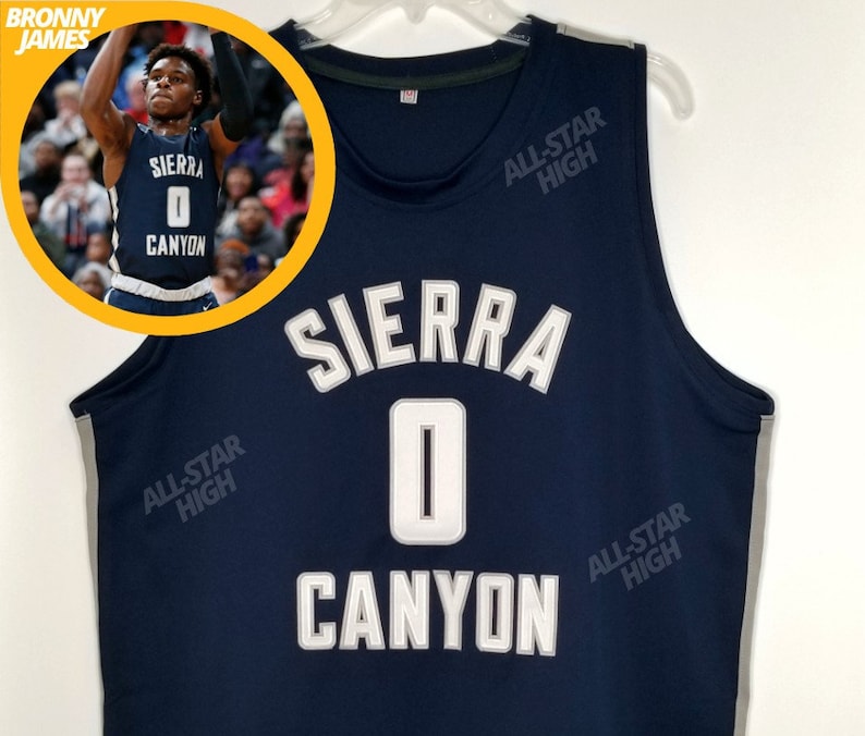 bronny james jersey sierra canyon