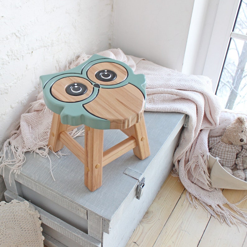 Niedriger Holzhocker 25cm - Kinderhocker Für Bad & Küche