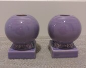 Fiestaware vintage lilac candle holders