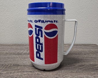 Vintage Pepsi Gotta Have It Insulated Cup Mug 32 Oz