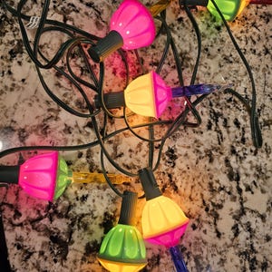 Noma bubble light 2 strands 14 lights blue red