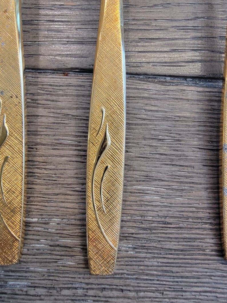 Vintage Japan Northland Flatware Gold 8 Place Setting Etsy