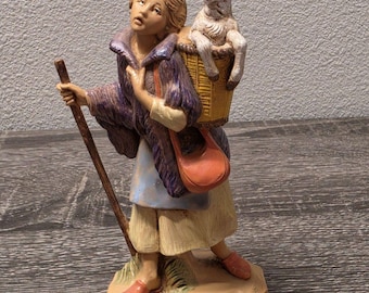 Fontanini 5" MIRIAM w Sheep Village Nativity Figure